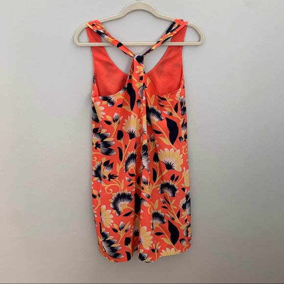 J. Crew Twist Back Hibiscus Print Dress - Picture 8 of 9